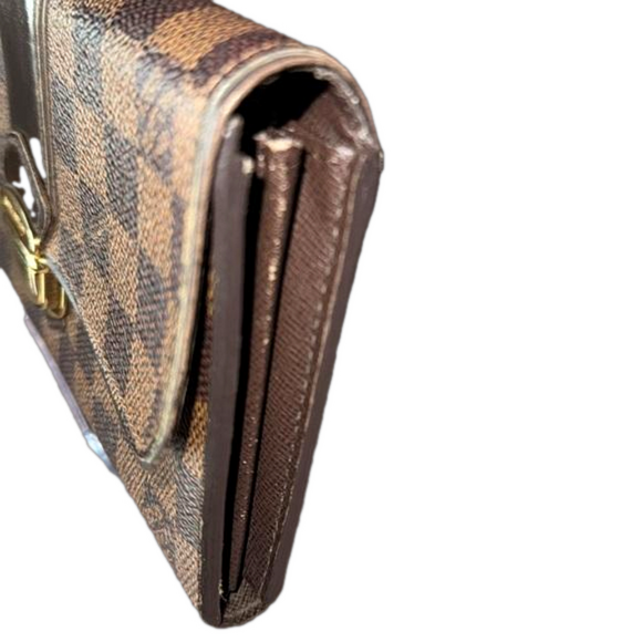 LOUIS VUITTON DAMIERE EBENE PORTEFEUILLE SISTINA LONG WALLET - Picture 3 of 9